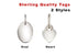 Sterling Silver Quality Tags/Blank Tags, 2 Styles, (SS/1047)